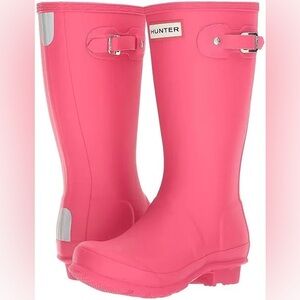 Girls Pink Hunter Rain Boots